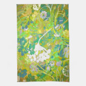 Wacky Retro Floral 2 Theedoek (Verticaal)