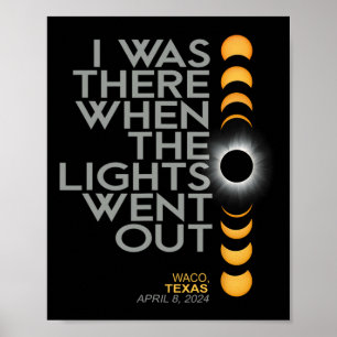 WACO 2024 Totaal aantal zonsverduisteringen Poster