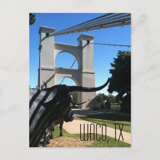 Waco Suspension Bridge Briefkaart (Voorkant)