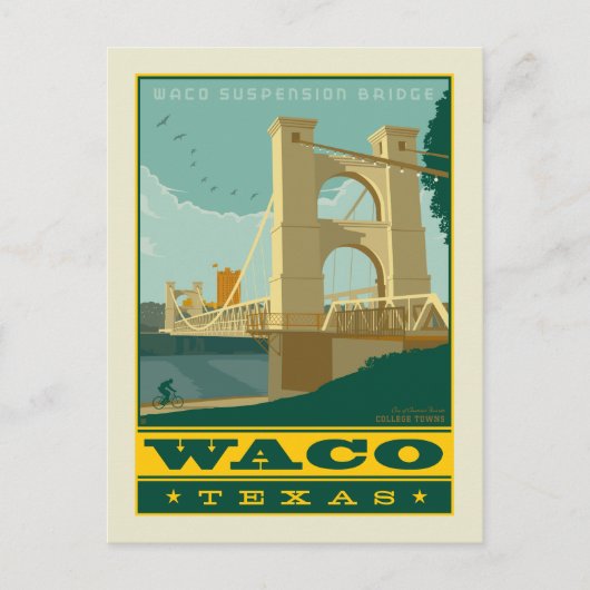 Waco, Texas Briefkaart (Voorkant)