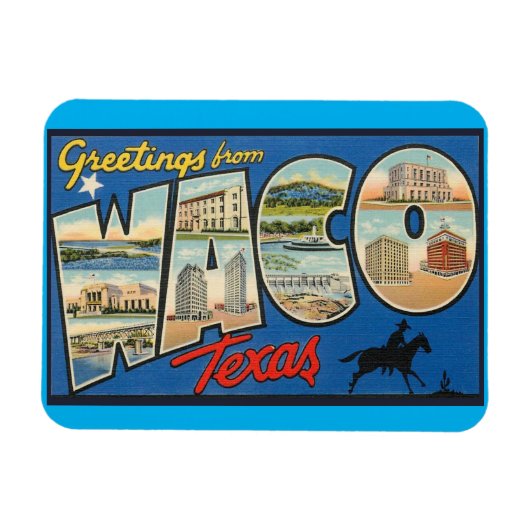 Waco Texas Magnet Magneet (Horizontaal)