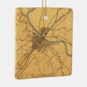 Waco Texas  Map 1892 Keramisch Ornament (Rechts)