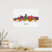 Waco Texas Skyline Poster (Keuken)
