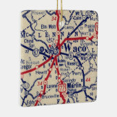 Waco TX 1941 Map Keramisch Ornament (Rechts)