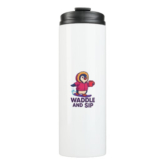 Waddle and Sip Thermosbeker (Voorkant)