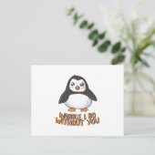 Waddle dat ik zonder jou doe briefkaart (Staand voorkant)