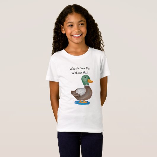 Waddle doe je zonder mij? t-shirt (Voorkant volledig)