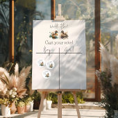 Waddle It Be Duck Genderonthulling Team Boy Stemme Ronde Sticker