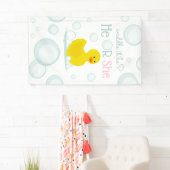 Waddle it be Rubber Duck Pink Blue onthult Vertica Spandoek (Insitu)