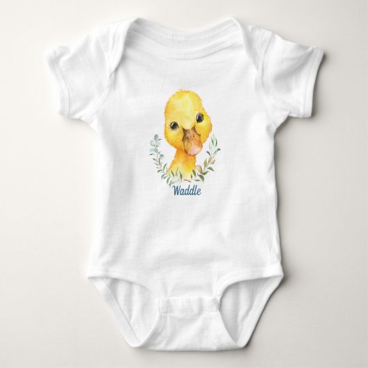 Waddle McQuackers Schattige Duck Romper (Voorkant)