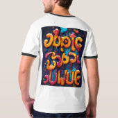 Waddle Wonders: Speelse Pinguïn Parade T-shirt (Achterkant volledig)