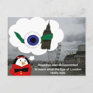 Waddles London Eye Briefkaart