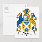 Wade Family Crest Briefkaart (Voorkant / Achterkant)