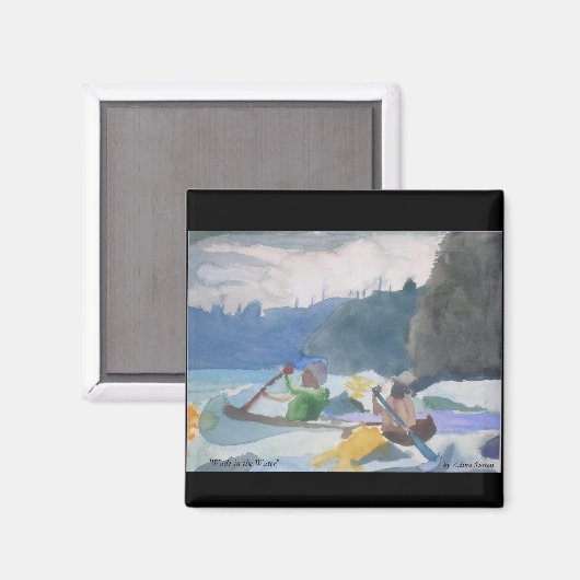 "Wade in het water" Magneet (Voorkant / Achterkant)