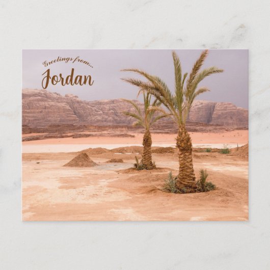 Wadi Rum Desert Jordan Briefkaart (Voorkant)