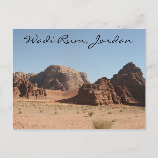 wadi rum jordan briefkaart (Voorkant)