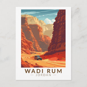 Wadi Rum Jordan Travel Art Briefkaart