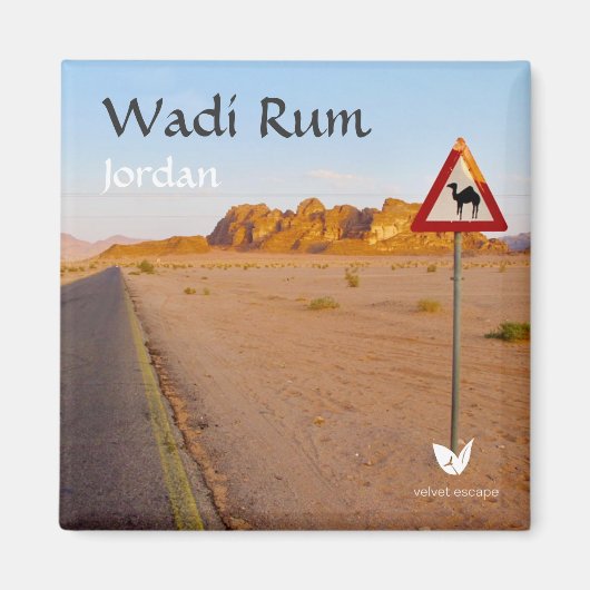 Wadi Rum road, Jordanie - aimant par Velvet Escape (Devant)