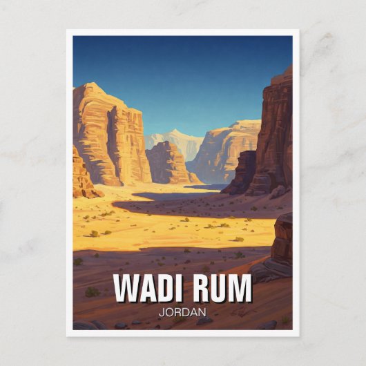 Wadi Rum Travel Briefkaart (Voorkant)