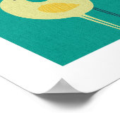 Wading Birds - mid-eeuwse modern / minimalistisch Poster (Hoek)