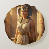 Wadjet – Ägyptische Schlangengöttin´2 Rond Kussen (Achterkant)