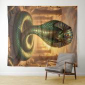 Wadjet – Ägyptische Schlangengöttin´6 Wandkleed (In Situ (horizontaal))