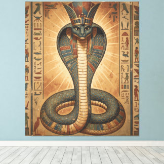 Wadjet – Ägyptische Schlangengöttin´7 Canvas Afdruk