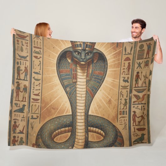 Wadjet – Ägyptische Schlangengöttin´7 Fleece Deken (In situ)