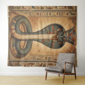 Wadjet – Ägyptische Schlangengöttin´7 Wandkleed (In Situ (horizontaal))