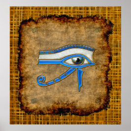Wadjet Ancient Egyptian Eye of Prophecy Art Poster
