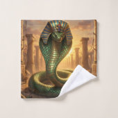 Wadjet – Déesse serpent égyptienne (Gant de toilette)