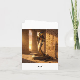 Wadjet – Egyptian Cobra Goddess´6 Feestdagen Kaart
