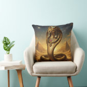 Wadjet – Egyptian Cobra Goddess Kussen (Stoel)