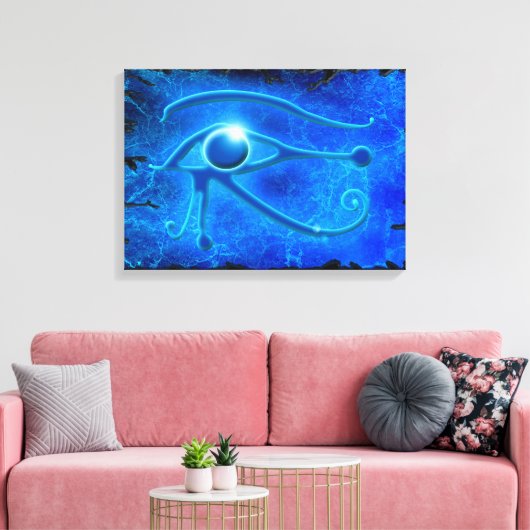 WADJET EYE HORUS Blue Fantasy Print (Insitu (Woonkamer))