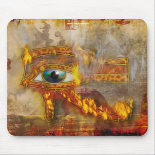 Wadjet, Oog van Horus Sacred Egyptian Art Mousepad Muismat
