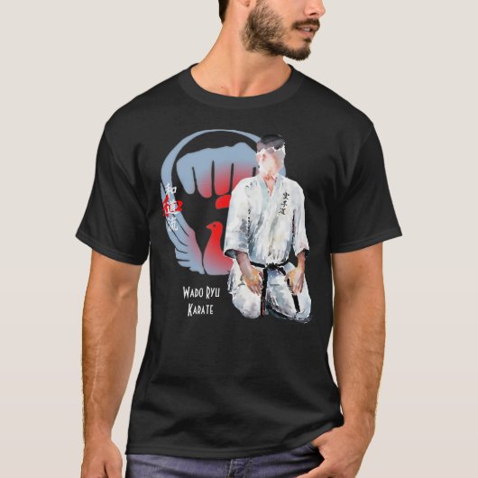 Wado Ryu Karate Seiza Mukuso - Bushido T-Shirt (Voorkant)