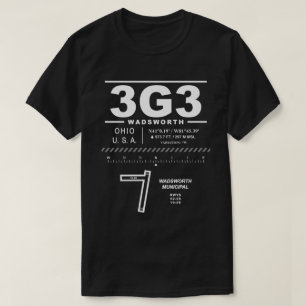 Wadsworth Municipal Airport 3G3 T-shirt