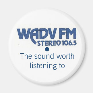 WADV 1970s logo magneet
