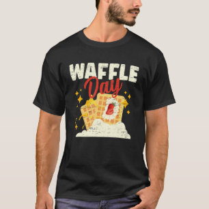 Wafel Day Cone Bakken Ontbijtmachine T-shirt
