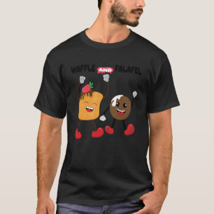 Wafel en Falafel Schattig Voedsel Mix T-shirt