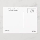 Wafel met blauwe bessen briefkaart (Achterkant)