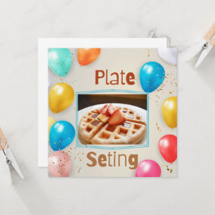 Wafelbord Instelling Ontbijt Kaart