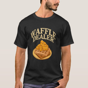 Wafeldealer Kip en Wafels Foodie Design T-shirt