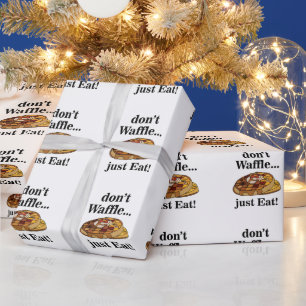 Wafeldessert Eten Grappig Feestje Cadeaupapier