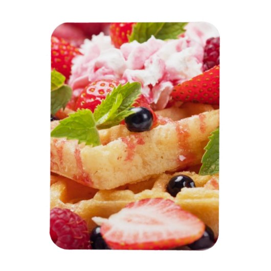 Wafelkoek met verse besvruchten magneet (Verticaal)