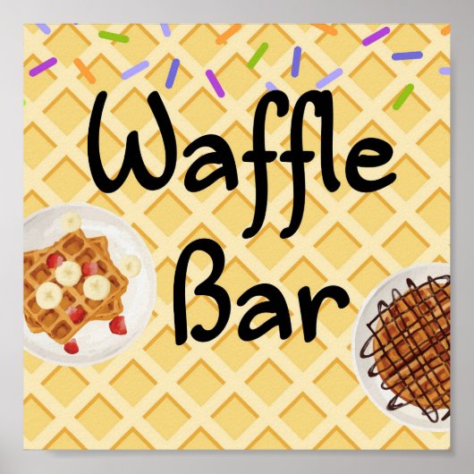 Wafels Bar Poster (Voorkant)