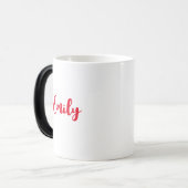 Wafels bedekt met aardbeien gepersonaliseerd magische mok (Voorkant links)