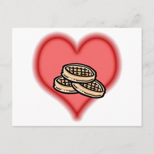 wafels briefkaart (Voorkant)