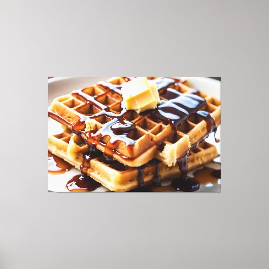 Wafels Canvas Afdruk (Voorkant)