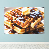 Wafels Canvas Afdruk (Insitu (Houten vloer))